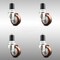 Service Caster 3 Inch 316SS Maroon Polyurethane Swivel 1-3/4 Inch Expanding Stem Caster Set SCC SCC-SS316EX20S314-PPUB-MRN-134-4 - alternate 3